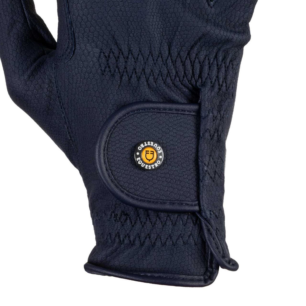 Guanti unisex in pelle sintetica con imbottitura e chiusura a strappo, vista 3
