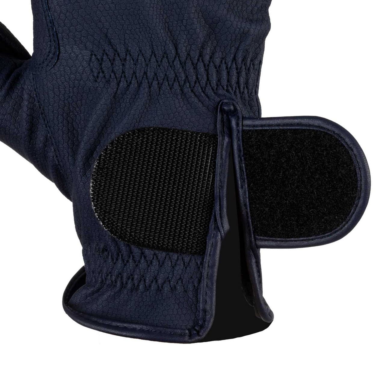 Guanti unisex in pelle sintetica con imbottitura e chiusura a strappo, vista 4