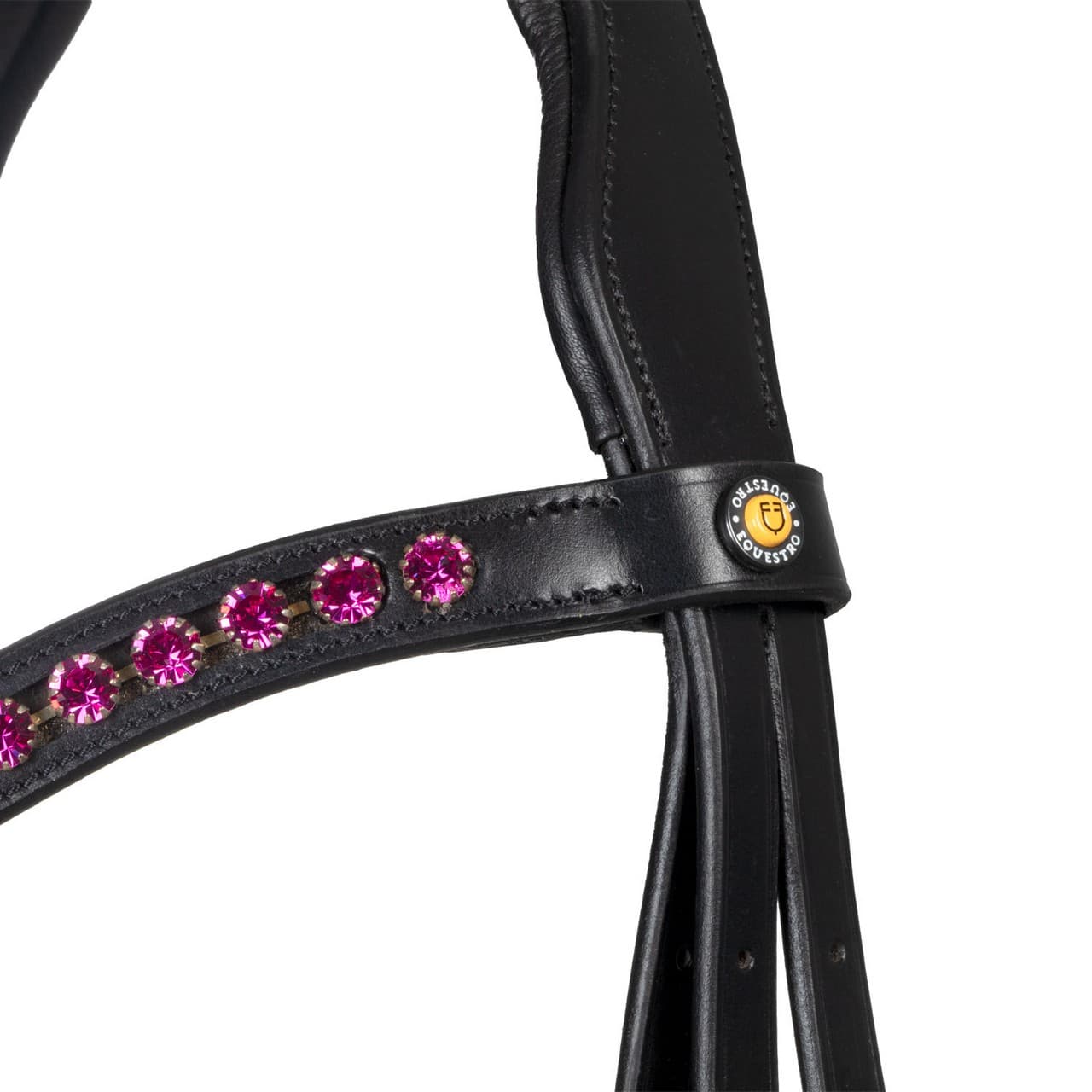 Testiera anatomica con strass fucsia, vista 5