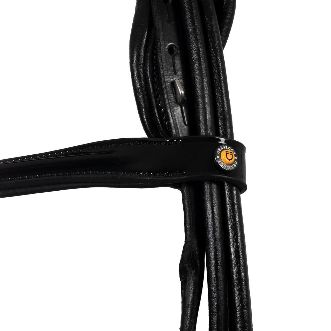 Briglia dressage in cuoio con sovracapo anatomico, vista 5