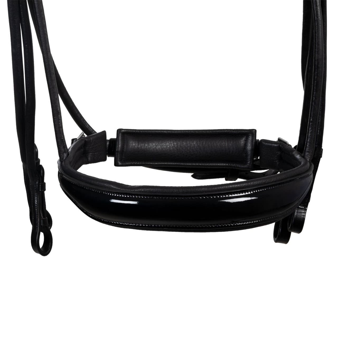 Briglia dressage in cuoio con sovracapo anatomico, vista 6