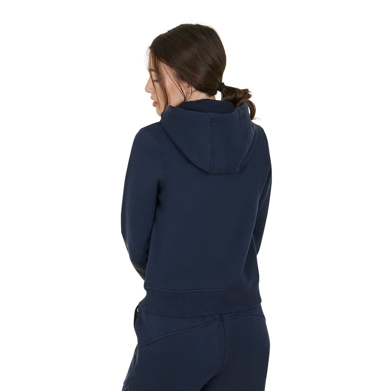 Felpa donna istituzionale con zip frontale, vista 2