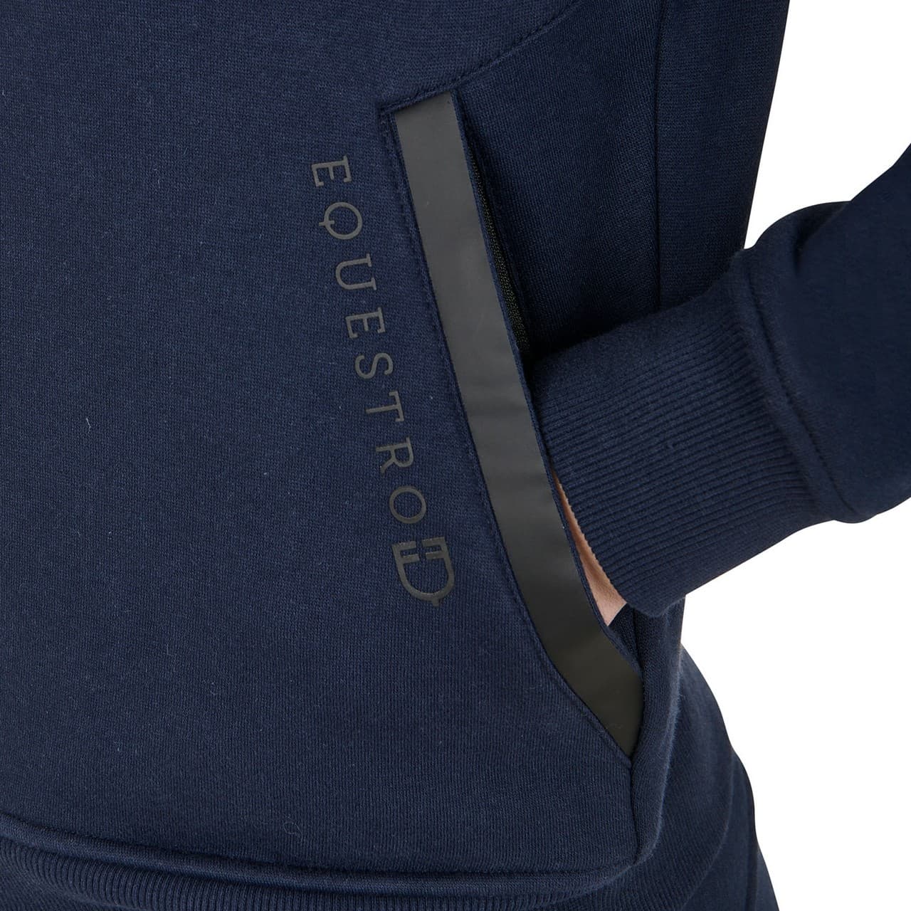 Felpa donna istituzionale con zip frontale, vista 3