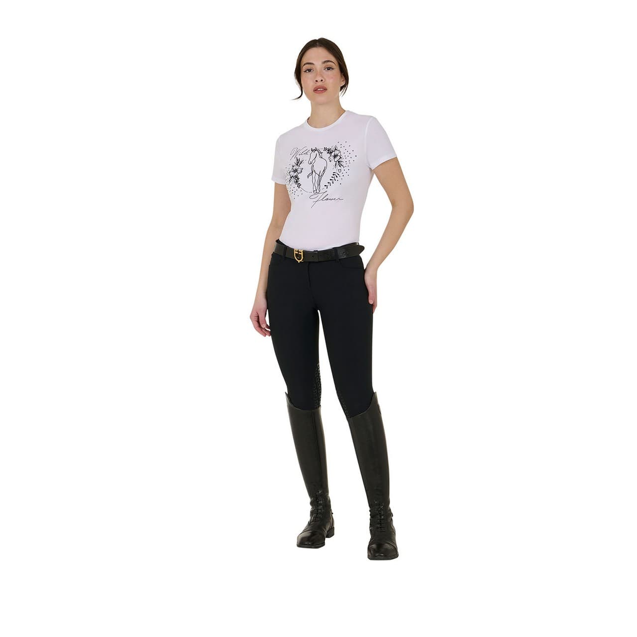 T-shirt donna Wild Flower in cotone, vista 5