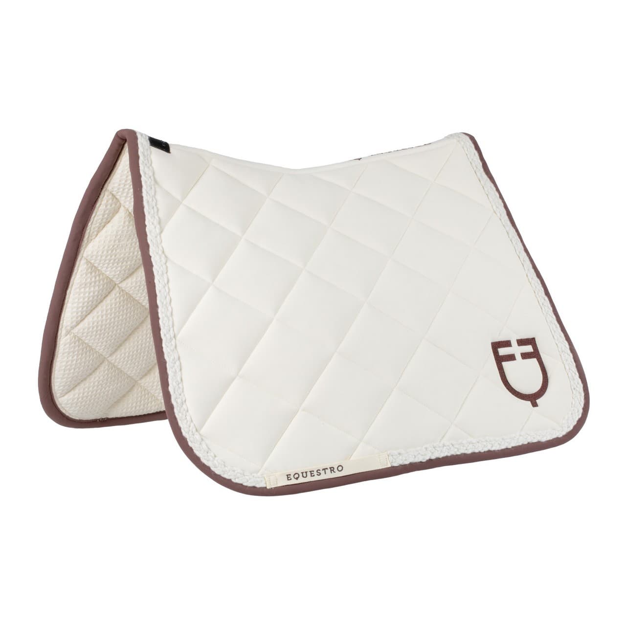 Sottosella dressage con cordoncino intrecciato, vista 1