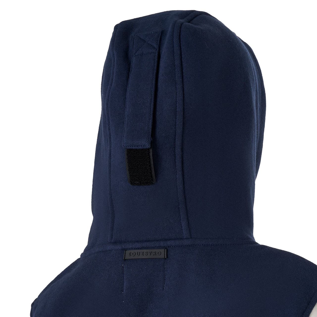 Felpa bambina EQ bicolore con zip frontale, vista 4