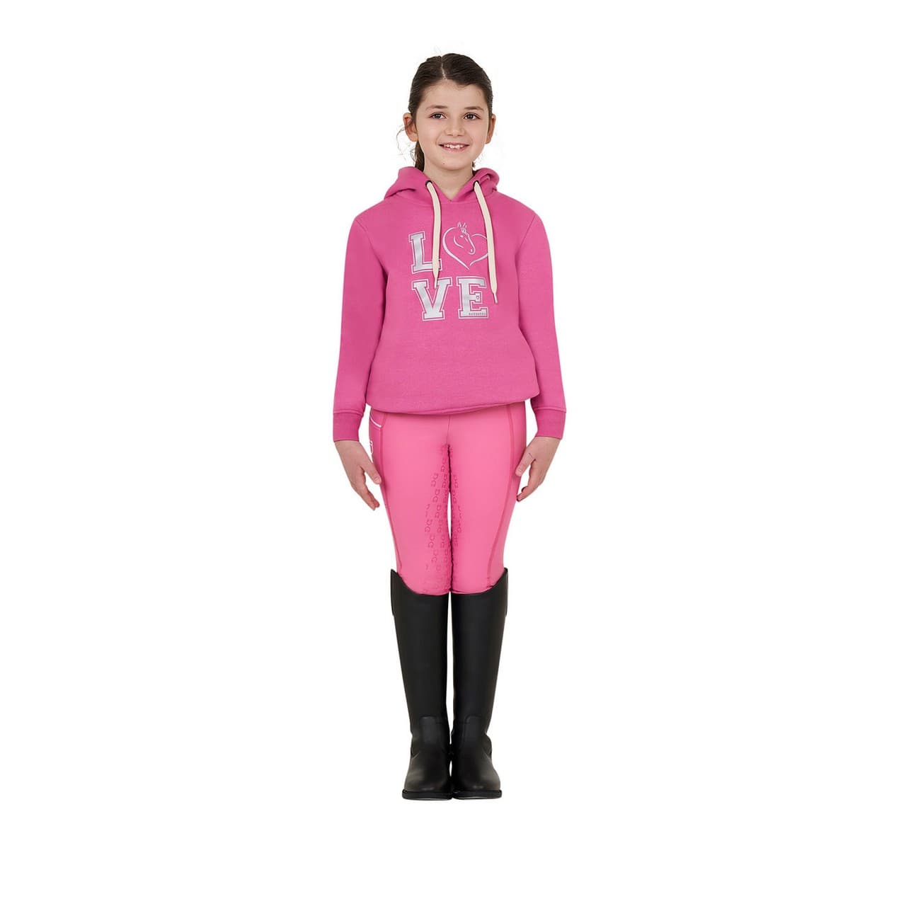 Felpa bambina Winter Love con cappuccio, vista 6