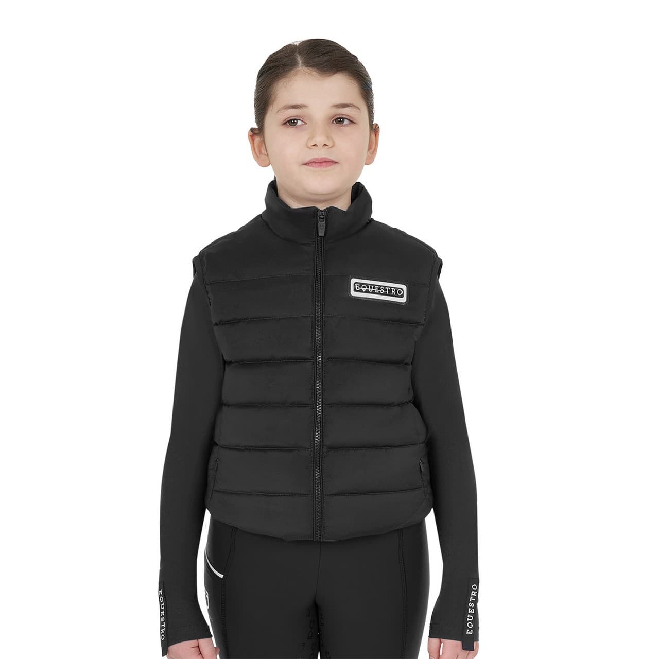 Smanicato tecnico bambina in nylon, vista 1