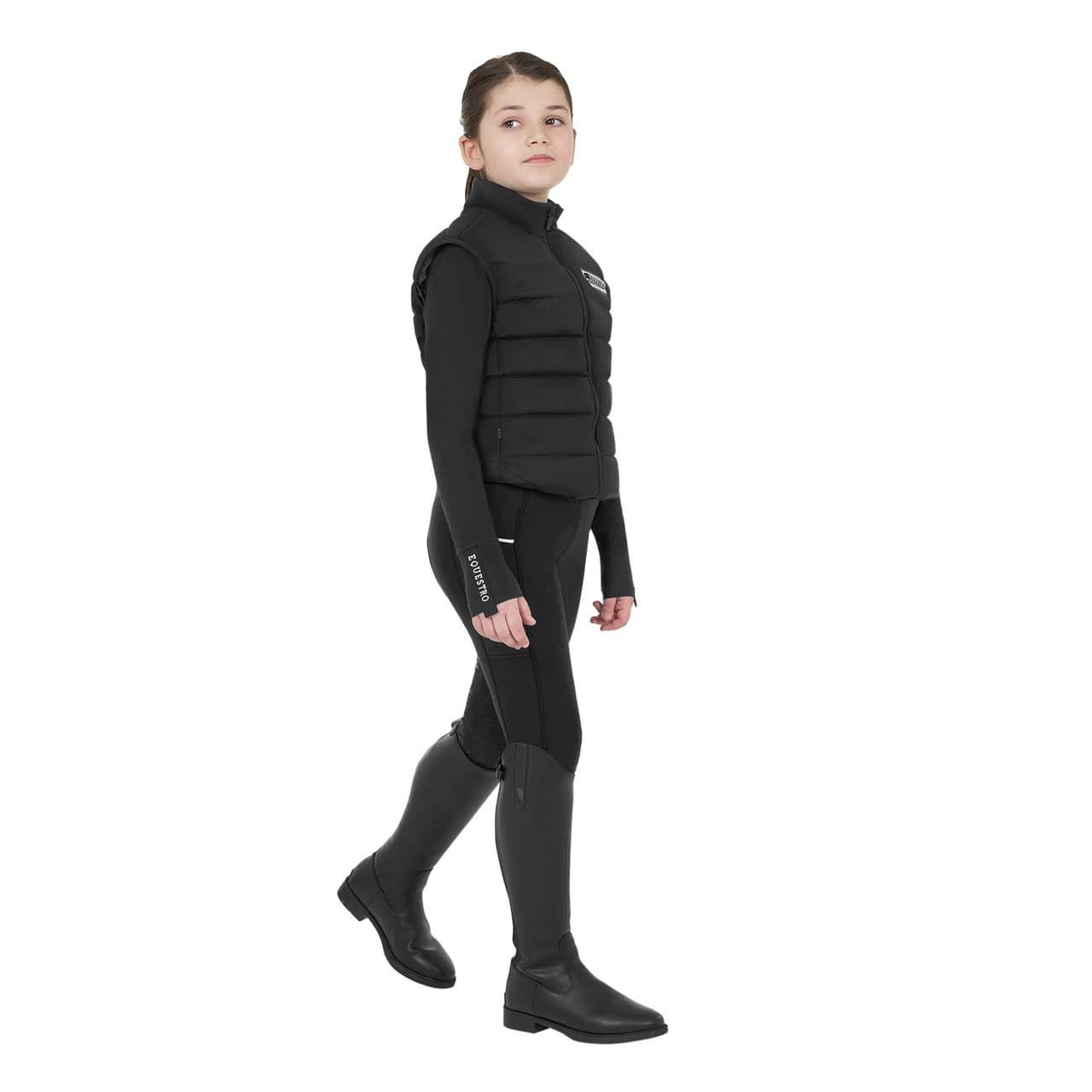 Smanicato tecnico bambina in nylon, vista 5