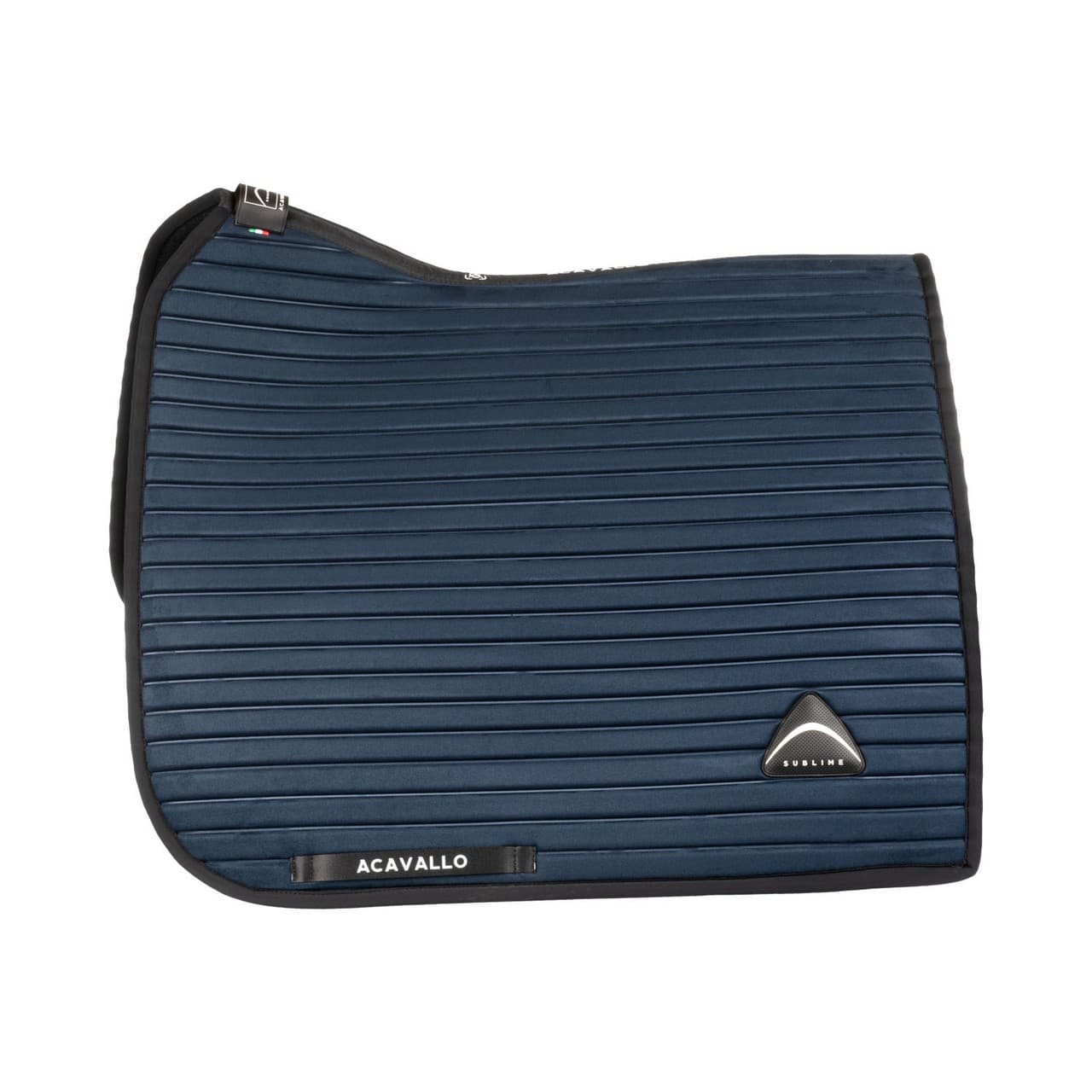 Sottosella da dressage Sublime in camoscio a strisce, vista 2