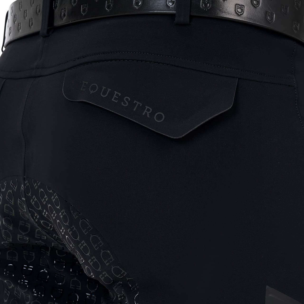 Pantalone slim fit uomo Equestro Ridertechnology full grip, vista 3