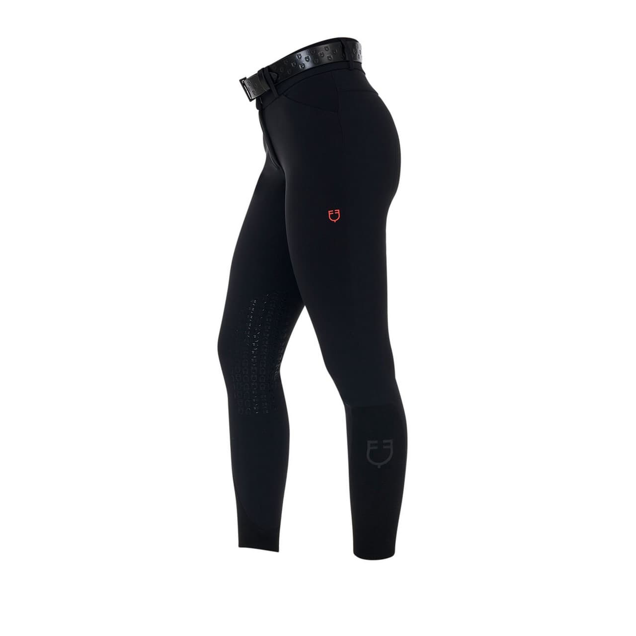 Pantalone slim fit donna vita alta Equestro Ridertechnology cuciture termosaldate, vista 4