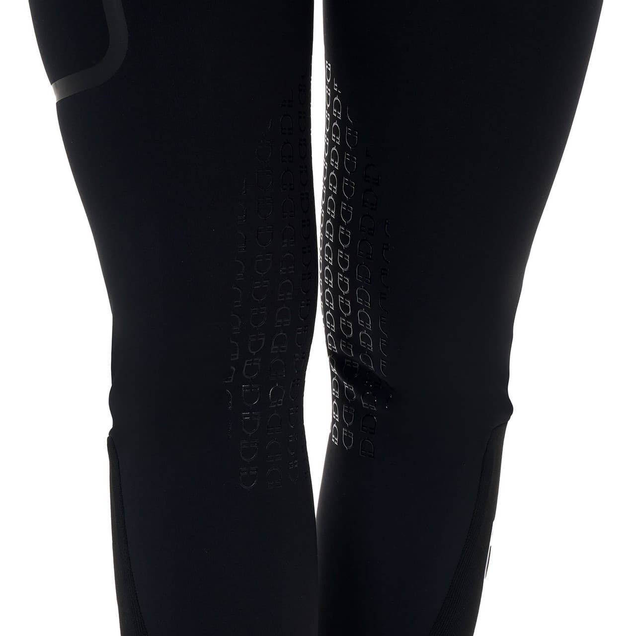 Pantalone slim fit donna vita alta Equestro Ridertechnology cuciture termosaldate, vista 5