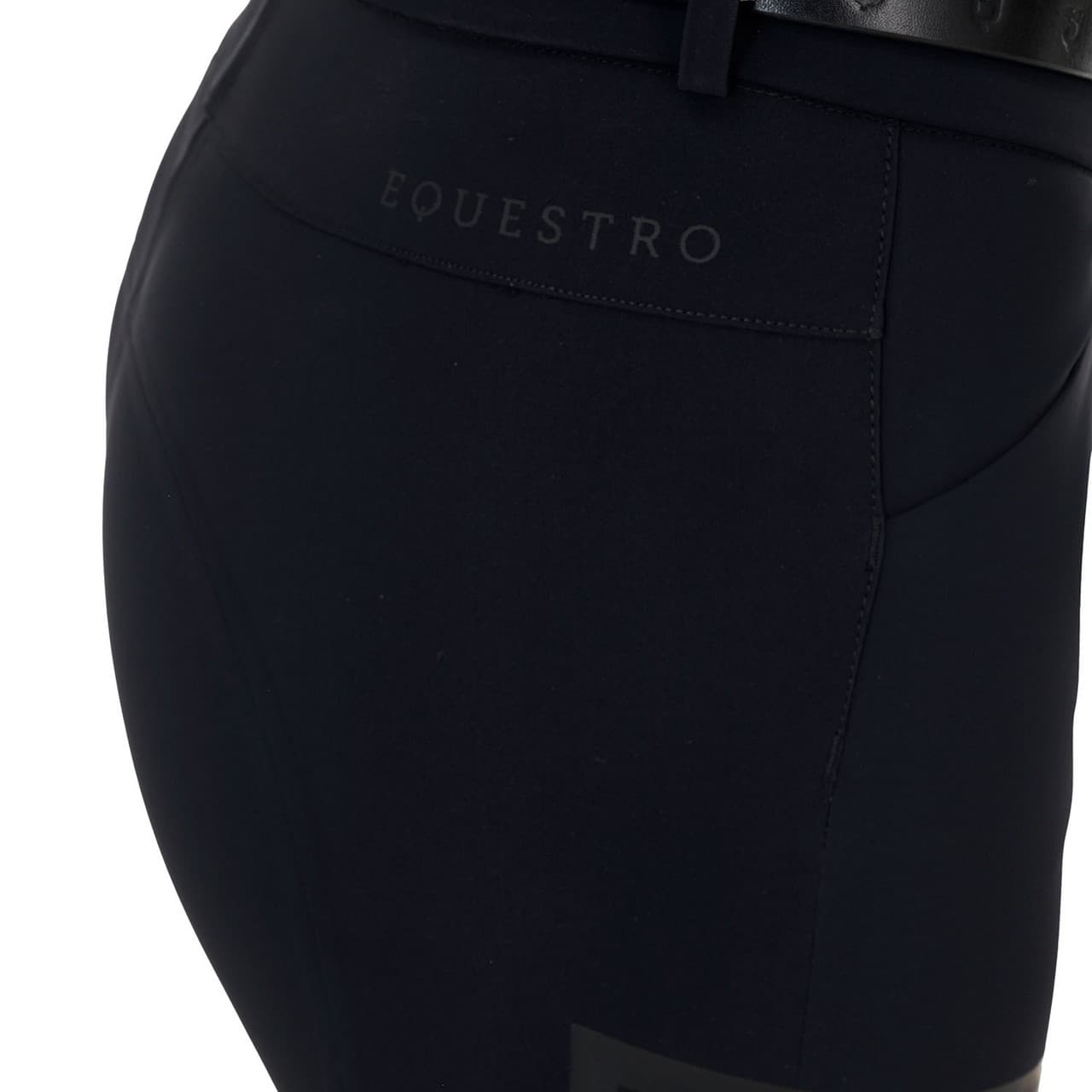 Pantalone slim fit donna vita alta Equestro Ridertechnology cuciture termosaldate, vista 7
