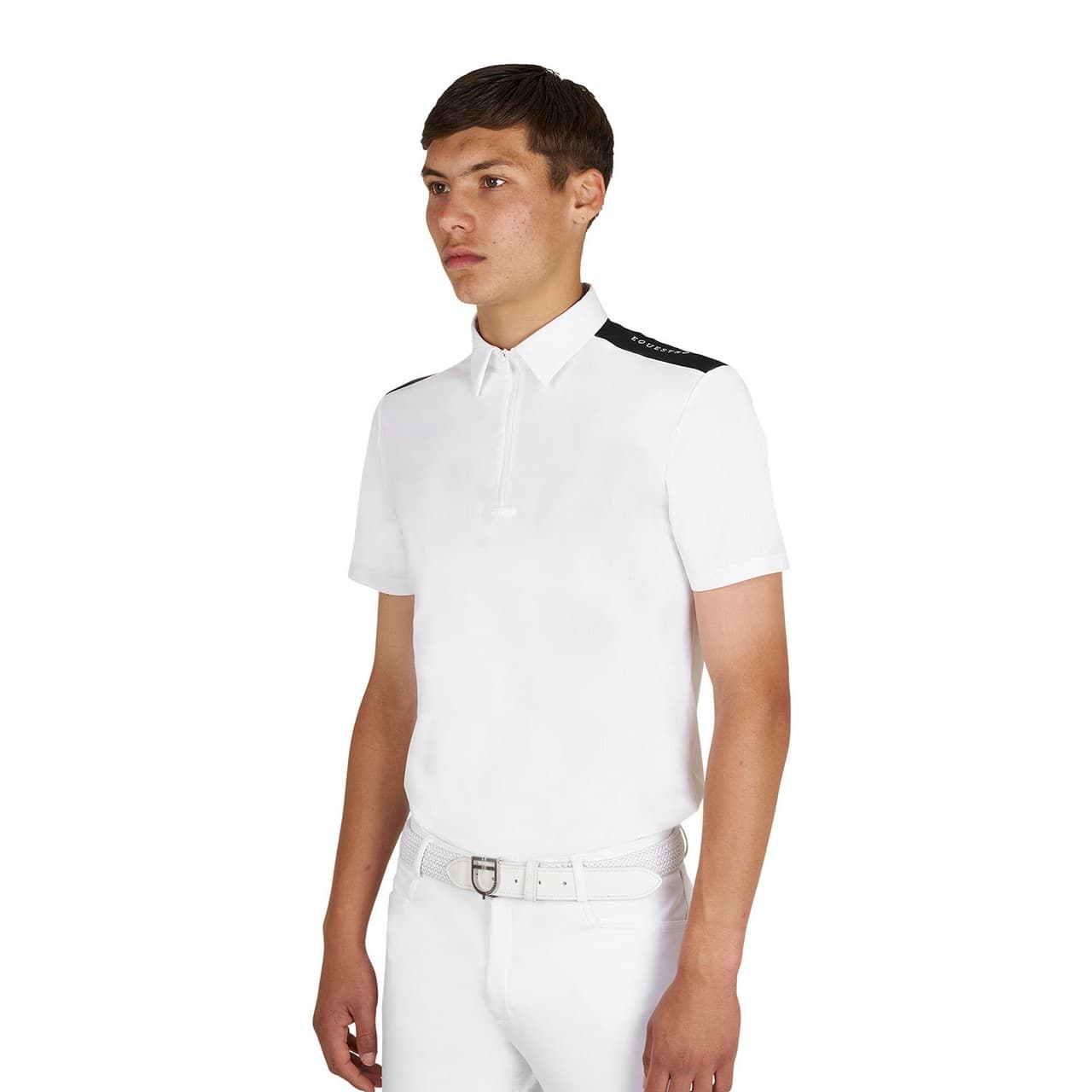 Polo uomo concorso slim fit mezza manica, vista 4