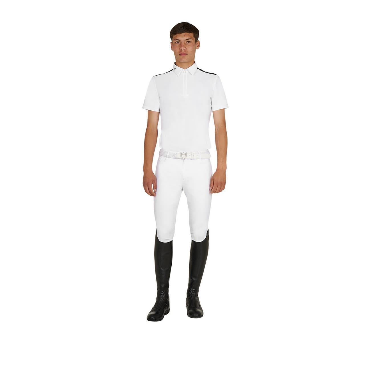 Polo uomo concorso slim fit mezza manica, vista 5