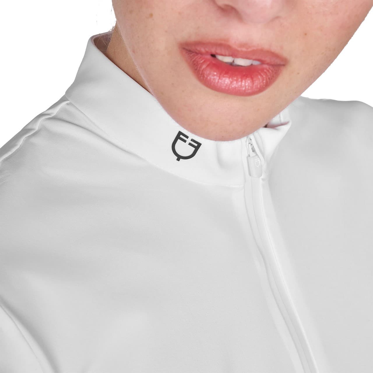 T-shirt donna da allenamento in tessuto tecnico con microfori, vista 3