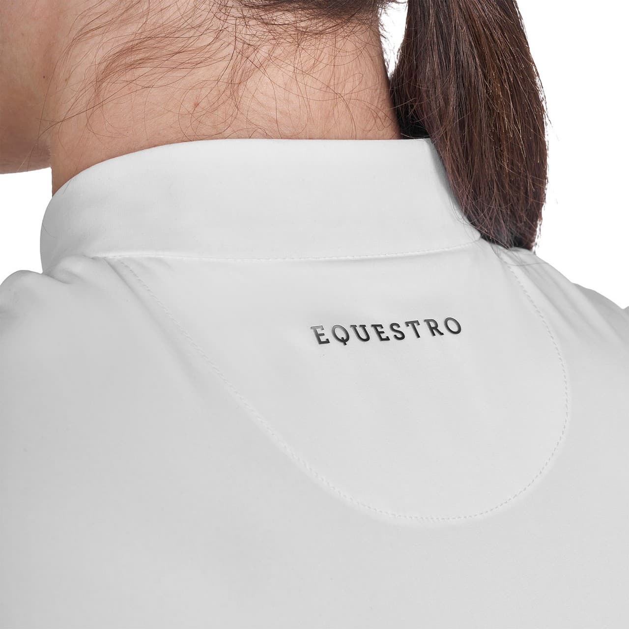 T-shirt donna da allenamento in tessuto tecnico con microfori, vista 7