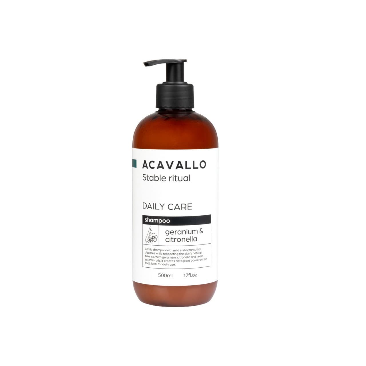 Shampoo citronella geranio e neem 500ml, vista 1