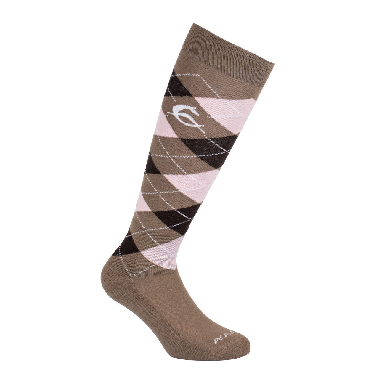 LIGHT BROWN W/PINK & DARK BROWN DIAMOND